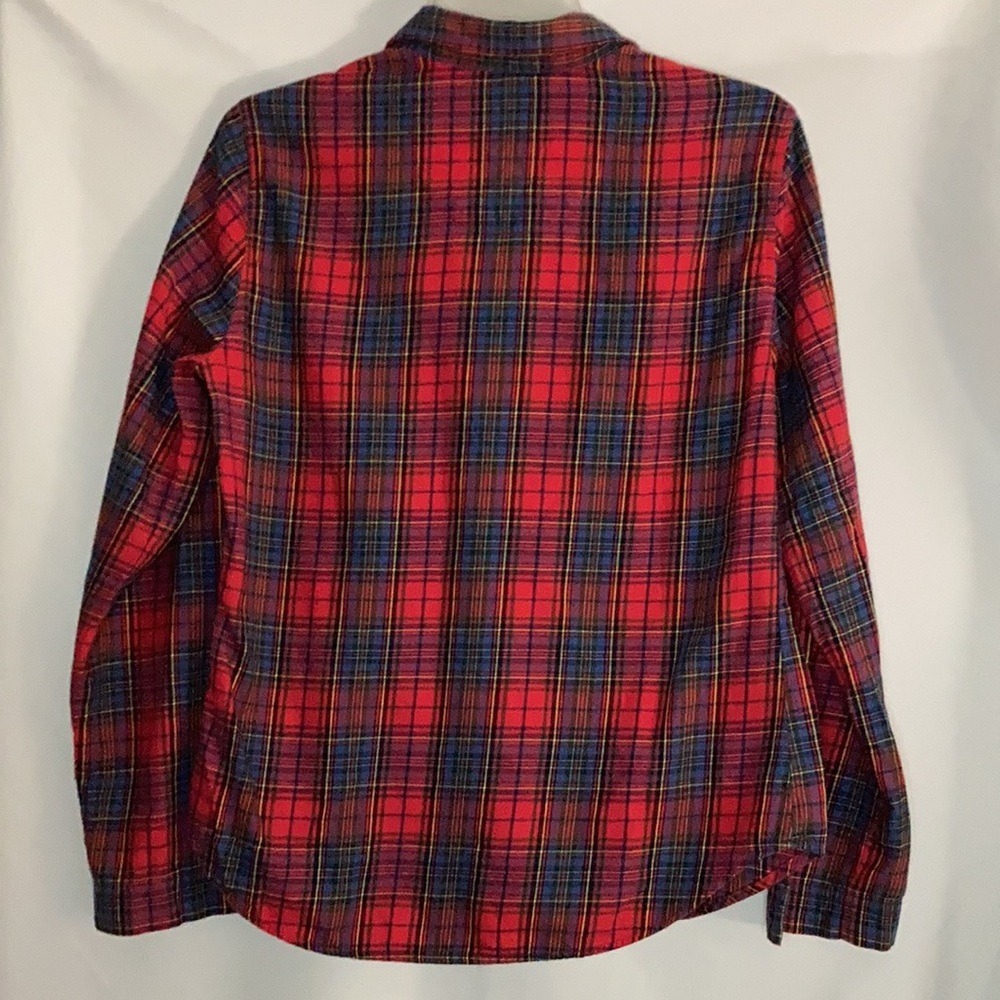 Victoria's‎ Secret Plaid Cotton Pajama Set XS Button-up Long Sleeve Christmas - Picture 10 of 10